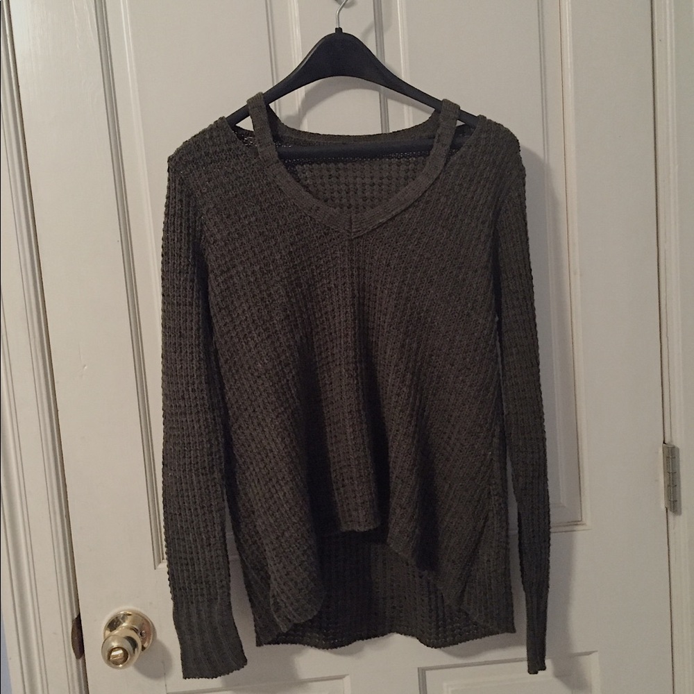 American eagle navy green/army green sweater